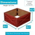 thumbnail image 2 of BIRDROCK HOME 4 Panel Christmas Tree Base Box Skirt - Red, 2 of 5