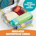 thumbnail image 2 of Bentology Insulated Lunch Box w Snack Pocket & Water Bottle Holder- Boys or Kids School Lunchbox Tote Keeps Food Hotter or Colder Longer- Fits Most Bento Boxes Ice Packs Nesting Containers- Sloth, 2 of 6