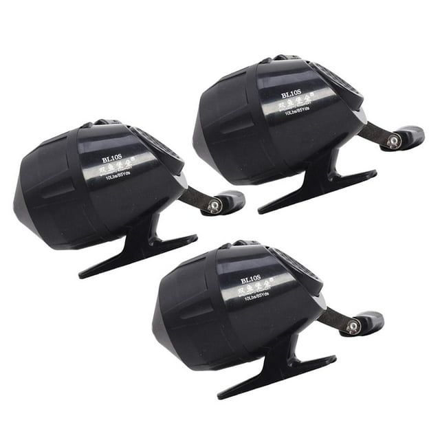 S SERENABLE 3 Pcs Moulinets de Pêche en Acier Inoxydable 10LB/85YDS pour Chasse et Pêche