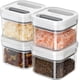 thumbnail image 1 of Conjunto de contenedores herméticos para almacenamiento de alimentos de 4 paquetes, 360ml / 12.2oz, pequeño, blanco, 1 of 4