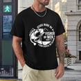 thumbnail image 4 of Jesus Made Me A Fisherman Funkadelic Men's Cotton Short Sleeve HD Print Tee for Casual T-Shirt Crew Neck Top Black L, 4 of 7