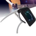 thumbnail image 4 of Guitar Capo Tuner Clip, Clear LCD Screen Ensitive Precise Clip Clamps Tightly Professional Environment Guitar Capo Tuner  for Guitar Tuning for Guitar Tone Silver,Golden, 4 of 7
