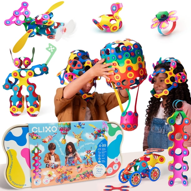 Juego de construcción Clixo Family Pack de 150 piezas para familias de más de 4 años