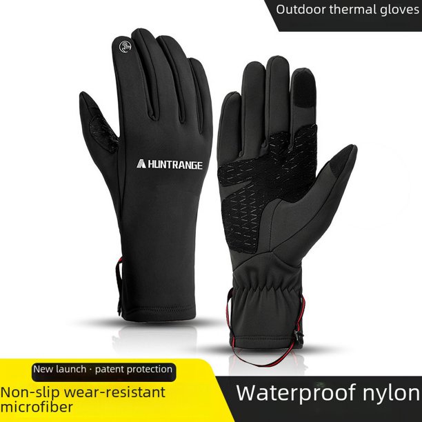 Guantes de esquí de invierno cálidos a prueba de frío para hombres y mujeres, de terciopelo, para deportes al aire libre, resistentes al viento, impermeables, con pantalla táctil