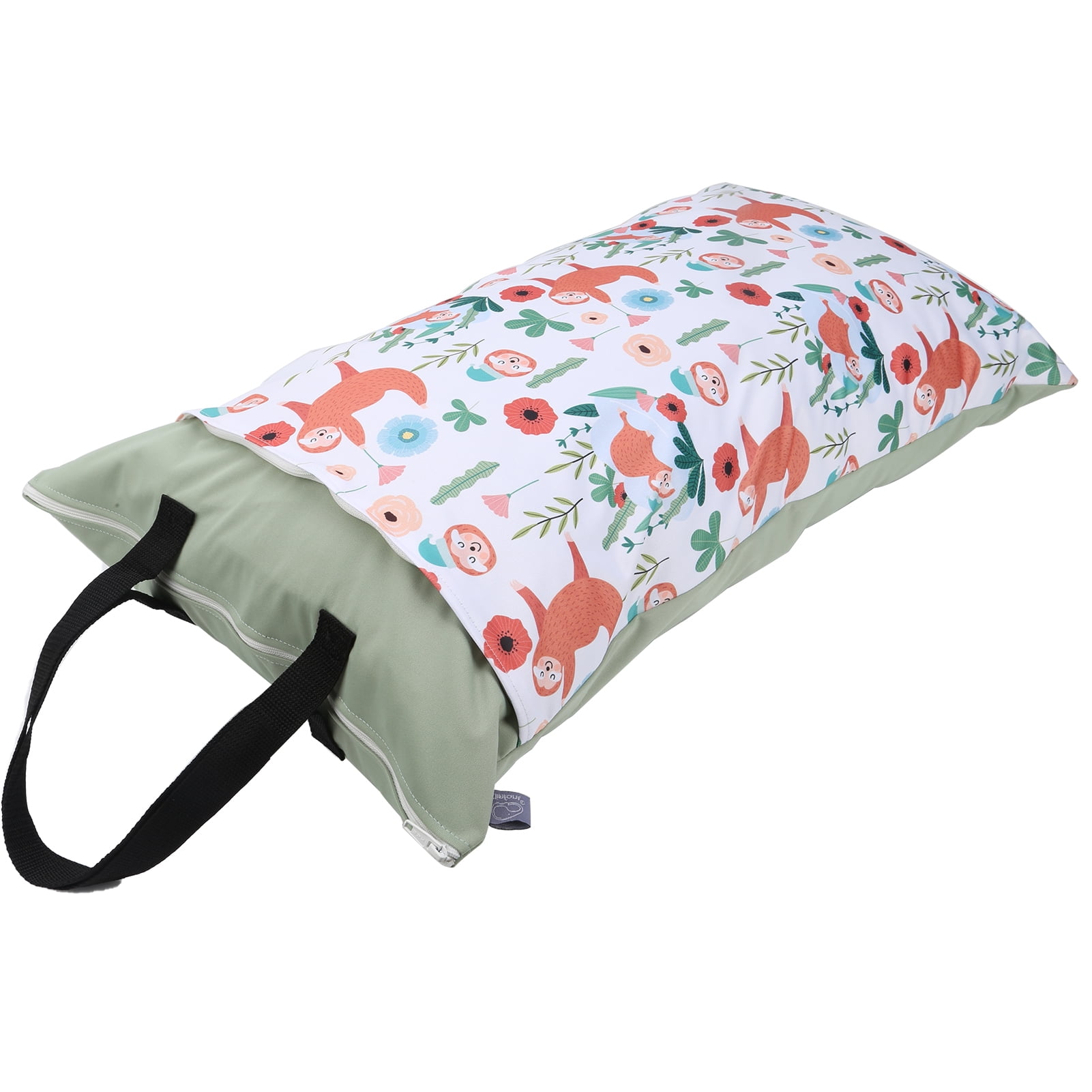 zippered cloth bolsas