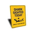 thumbnail image 3 of Shark Sighted Novelty Sign, Metal Wall Decor - 10x14 inches, 3 of 4