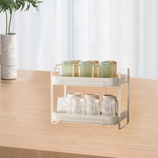 Estante organizador de escritorio Soledad para guardar tazas de té soporte de exhibición multiusos