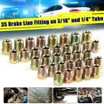 thumbnail image 2 of 35x Brake Line Fitting Nuts Kit For-Inverted Flares On 3/16 & 1/4 Tube Tubing, 2 of 3