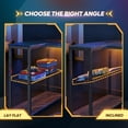 thumbnail image 6 of RSPGAME 42" Reversible L-Shaped Gaming Desk with Power Outlets, LED Lights, Monitor Stand & Headset Hooks for Small Spaces, Bedrooms & Home Offices, Black Marble, 6 of 10