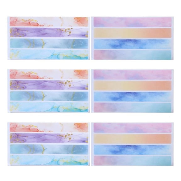 24Pcs Anti Slip Colorful Shower Strips Safety Bathtub Strips Adhesive Decals