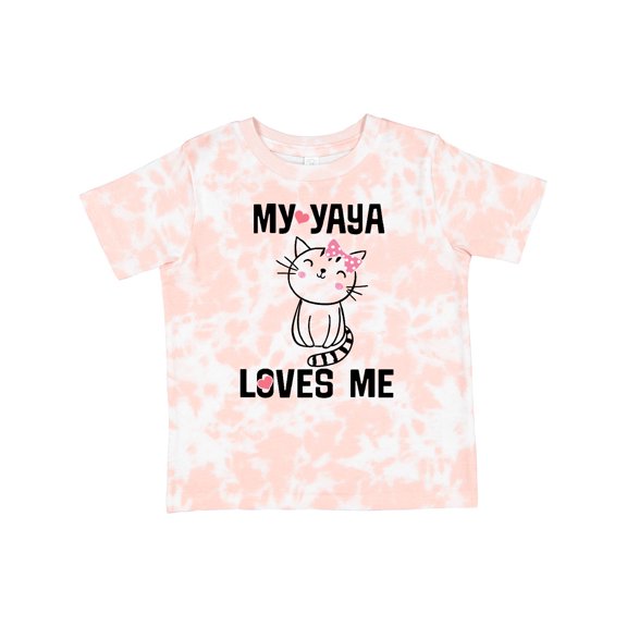 Inktastic My Yaya Loves Me Girls Girls Toddler T-Shirt