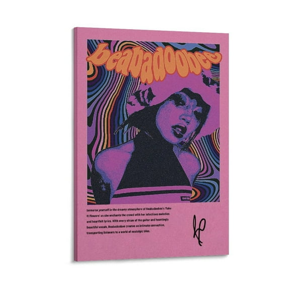 Beabadoobee Poster Vintage Room Decor Music Album Cover Signed Poster For Bedroom Kitchen Bathroom Living Room Office Decor