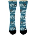 thumbnail image 4 of ThisWear Funny Dog Socks Aussie Butts Make Me Nuts Australian Shepherd Socks 6-Pair Novelty Crew Socks, 4 of 5