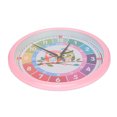 thumbnail image 4 of Wall Clock Plastic Cartoon Colorful Quartz Time Learning Hanging Clock for Kid's Bedroom ClassroomPink, 4 of 14