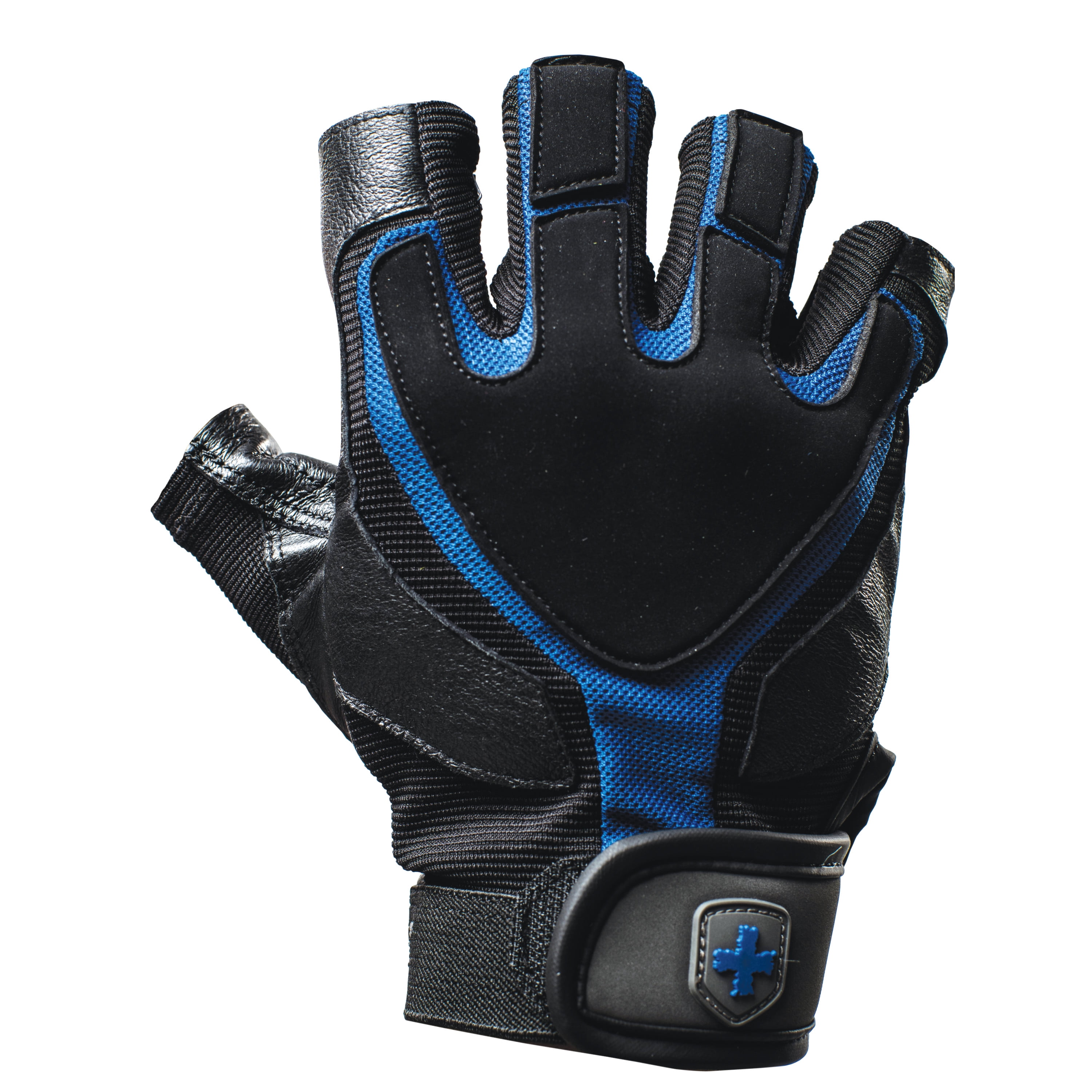Harbinger Training Grip Non Wristwrap Weightlifting Gloves With Techgel Padded Leather Palm Pair Medium Walmart Com