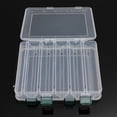 thumbnail image 5 of Double Sided Fishing Tackle Box 14 Compartments Lures Organizer With A Handle, 5 of 7