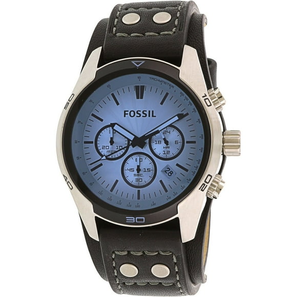 Fossil Men's Coachman CH2564 Blue Leather Quartz Fashion Watch