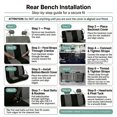 thumbnail image 4 of Funda de Asiento Trasero FH Group FB050 Universal Banco Solido Poliester Impermeable, 4 of 5