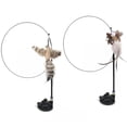 thumbnail image 1 of 2 piezas de juguetes de plumas para , juguete interactivo, potente ventosa para , varita de juguete con campana para animales ,, 1 of 9