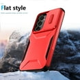thumbnail image 4 of for Samsung Galaxy A54 5G Rugged Case with Camera Lens Sliding Cover, Heavy Duty PC Protective Shockproof Cover with Slide Camera Cover Upgraded Drop Resistant Case for Galaxy A54 5G, Red, 4 of 7