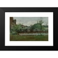 thumbnail image 2 of John Henry Twachtman 24x17 Black Modern Framed Museum Art Print Titled - Landscape with Cottages (circa 1883), 2 of 5