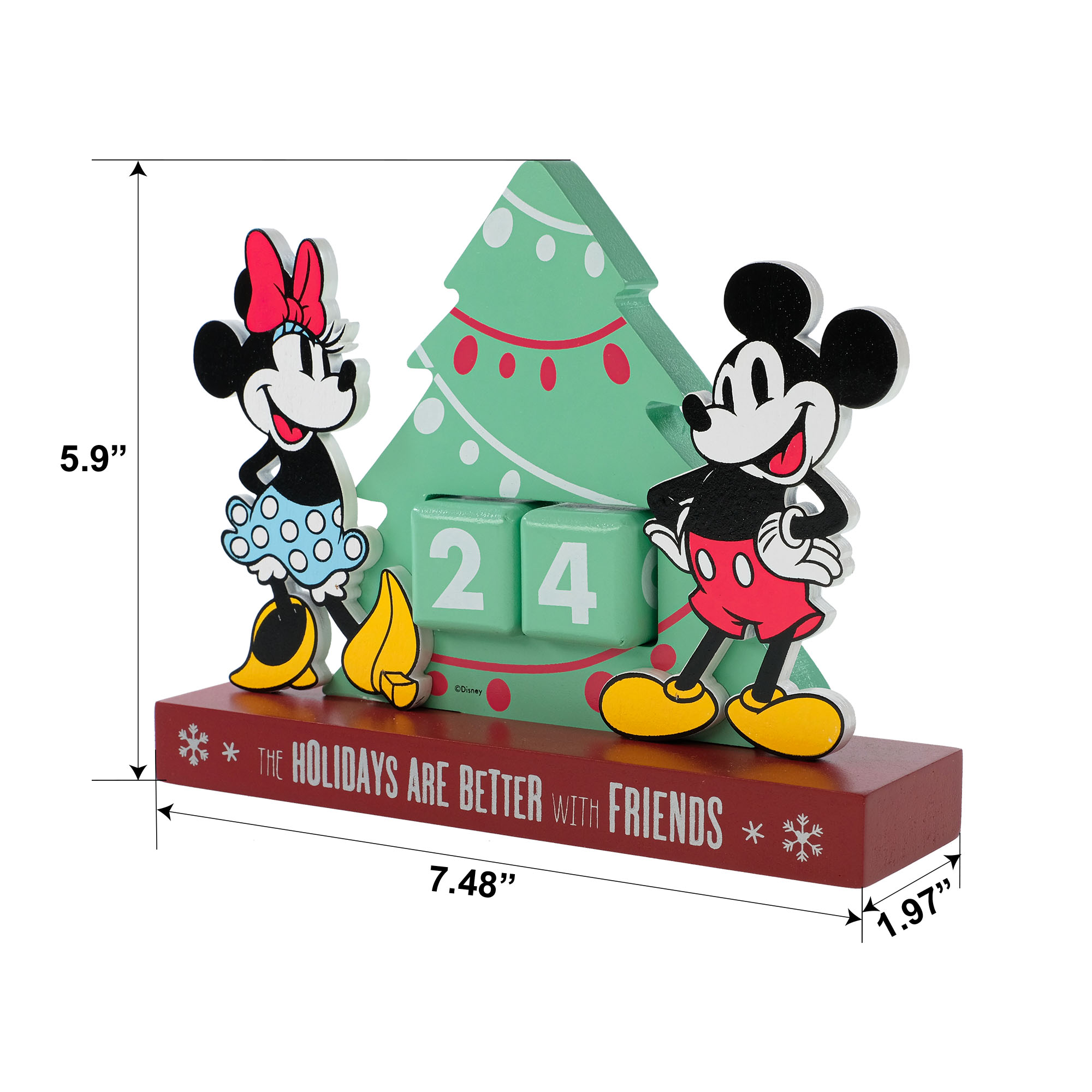 Disney, Mickey and Minnie, Countdown to Christmas Calendar, Green, Multi-color, MDF - Walmart.com Disney, Mickey and Minnie, Countdown to Christmas Calendar, Green, Multi-color, MDF - Walmart.com