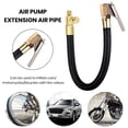 thumbnail image 2 of Visland Car Tire Inflator Extension Tube Clip Type Connector Car Motorcycle Bicycle Tyre Pump Quick Inflation Chuck Adapter Hose Accessories, 2 of 7