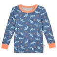 thumbnail image 2 of Sleep On It Boys 4PC Bamboo Snug Fit Pajama Sets ,Coral ,7, 2 of 7