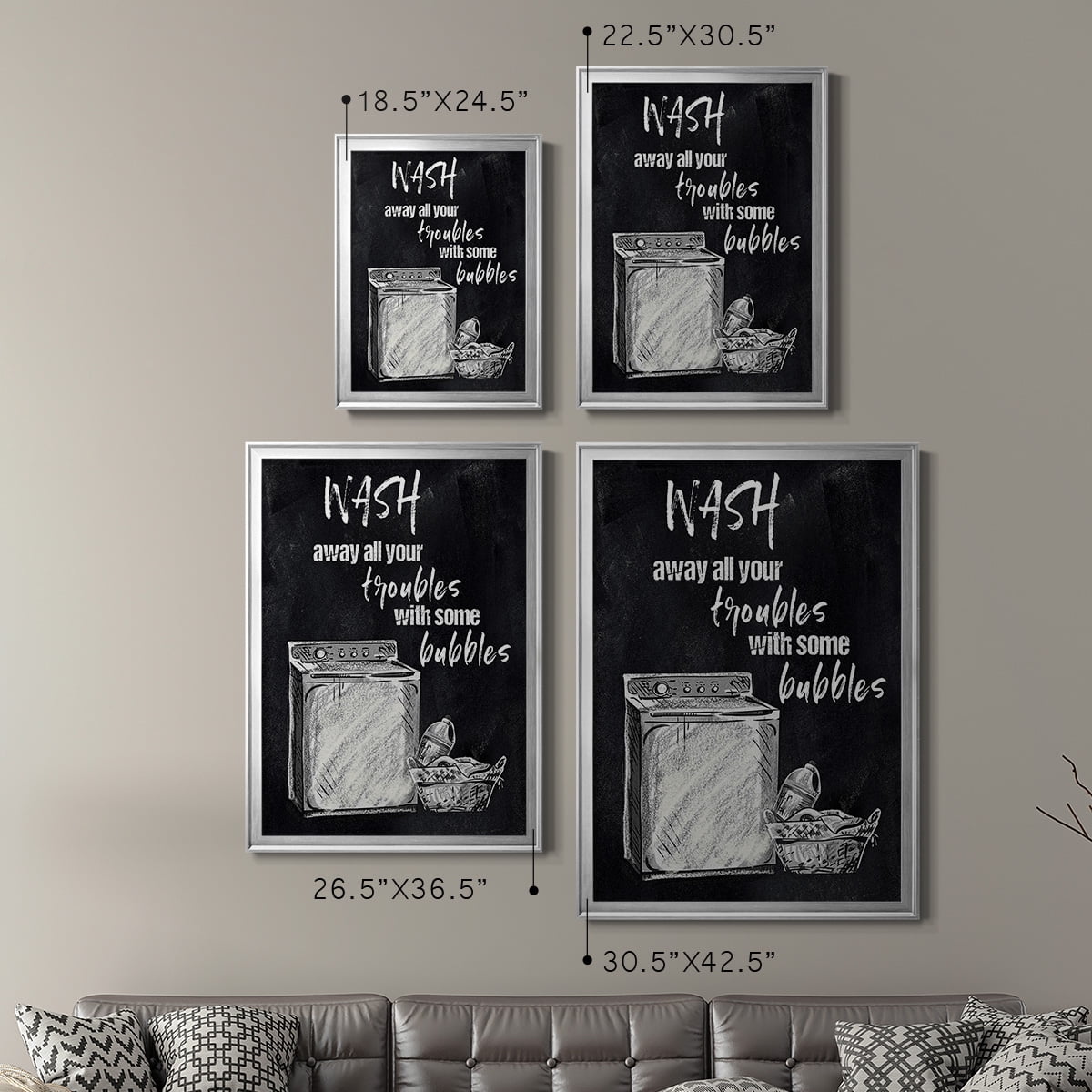 Wash Away Your Troubles Premium Framed Print - Ready to Hang