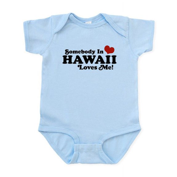 CafePress - Somebody In Hawaii Loves Me Infant Bodysuit - Baby Light Bodysuit, Size Newborn - 24 Months
