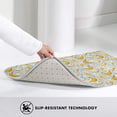 thumbnail image 4 of Cute Banana Blue Front Door Mat, Indoor Mats for Bedroom Bathroom Kitchen, Floor Mat Non-Slip, Soft Carpet Floor Cover Machine Washable Entryway Mat - 20x31.5in, 4 of 5