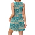 thumbnail image 4 of Fantaslook Summer Dresses for Women Casual V Neck Sleeveless Sundresses Floral Beach Short Dress with Pockets, 4 of 8