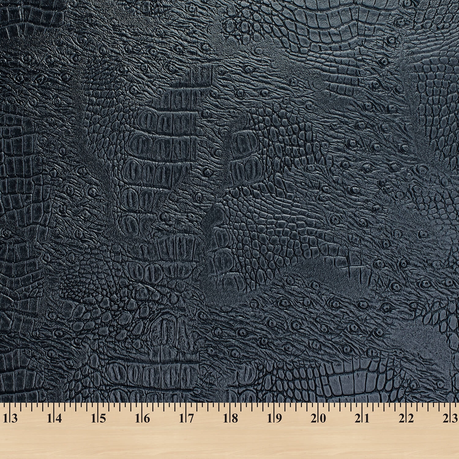 Ottertex® Alligator Vinyl Leather 56” PVC Polyester Waterproof Fabric By The Yard - Grey (10 Yards)