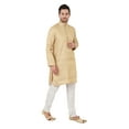 thumbnail image 3 of eloria Men's Tunic Jacquard Kurta Pajama Indian Traditional Suit Wedding Party Dress Set Party Wear Apparel, 3 of 6