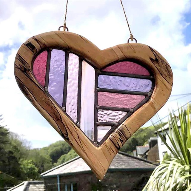 Adornos de que cuelgan amor pintado para , jardín, oficina, pared, habitación, ventana, decoración estética, decoración rosado BLESIY colgar en la pared