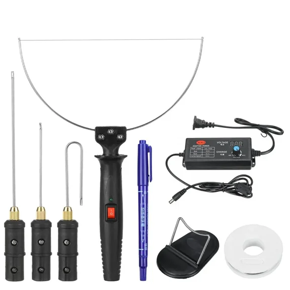 3in1 Electric Styrofoam Cutting Wire Adjustable Temperature Foam Cutting Machine Thermal Knife for Foam Cutter Blade Die cutter