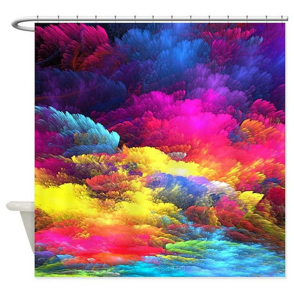 CafePress - Abstract Clouds - Unique Fabric Shower Curtain 70" x 72"