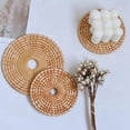 thumbnail image 6 of Rattan Woven Tableware Coaster Insulated Coaster Japanese-style Household Rattan Tableware Home Desktop Decorations, 6 of 6