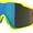 Yellow Teal Mirror, variant on Mens Super Oversized Block Shield Geometric Bevel Cut Sport Sunglasses Black Purple Mirror