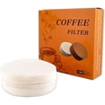 thumbnail image 1 of NEOUZA Coffee Paper Filter Round for Espresso Machine Portafilter Moka Pot 100pcs Unbleached Disposable Puck Screen (56mm), 1 of 4