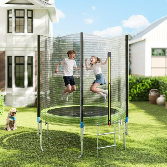 Soozier 14FT Trampoline Spring Cover, Safety Trampoline Pad Replacement, Waterproof, Tear Resistant, All Weather Trampoline Accessories, Green