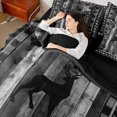 thumbnail image 5 of Homewish Rustic Moose Deer Twin Bedding Sets 7-Piece for Adult, Grey Wooden Plank Bedding Comforter Set, Vintage Checkered Buffalo Reversible Sheet Sets, Breathable Home Decor, 5 of 8