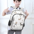 thumbnail image 6 of FORMRS Unisex School Backpack 17" Student Travel Bag with Laptop Compartment, Christmas Forest, 6 of 7