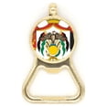 thumbnail image 1 of Jordan National Emblem Country Beer Bottle Cap Opener Stainless Steel Key Chain, 1 of 3