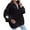 Black, variant on AherBiu Fleece Jackets for Women Sherpa Plush Zip up Collared Thermal Warm Coats Winter Outwear