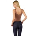 thumbnail image 3 of Women's V-Neck Basic Tank Top Bodysuit, Mocha, One Size, 1pc., 3 of 4