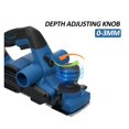 thumbnail image 3 of Electric Planer 6Amp 710W 17000 Rpm Power Hand Planer 3-1/4 Inch Cut Width Dual-dust Out System Dual-handle Design, 3 of 8