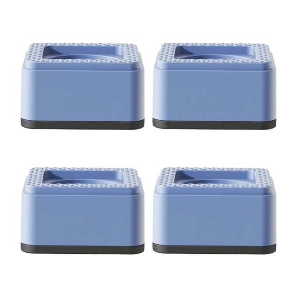 4 piezas de almohadillas antivibración para lavadora, alfombrillas elevadoras protectoras, fáciles de instalar 1 capa