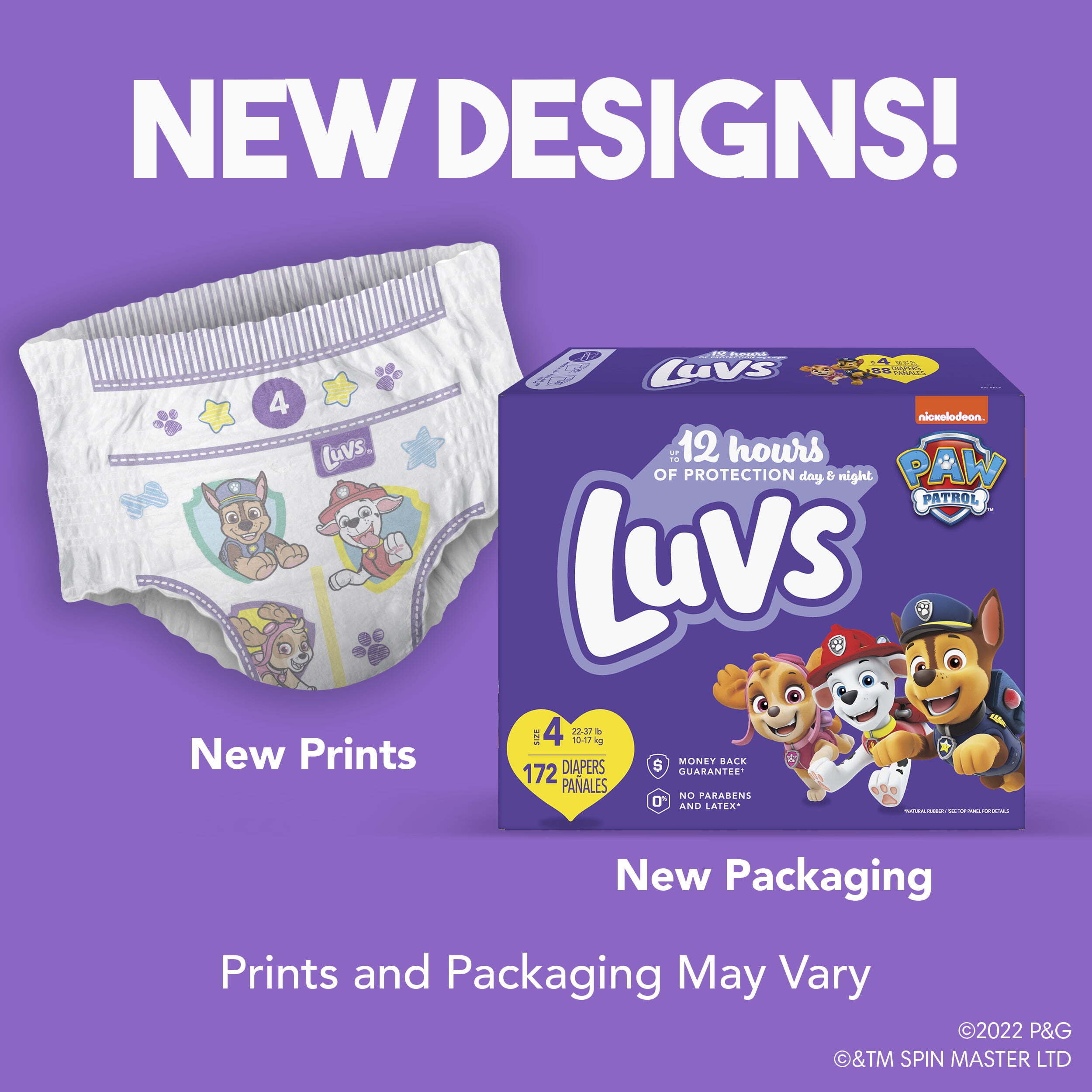 Luvs Paw Patrol Edition Diapers (Choose Your Size & Count)