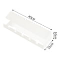 thumbnail image 1 of Under Desk Cable Management Tray Under Desk With Clamp Power Strip Cord Holder White, 1 of 9